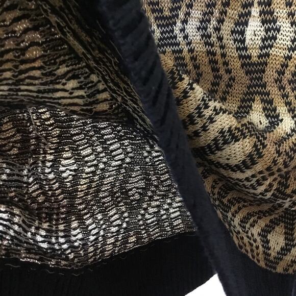 Club Monaco Brown Diamond-Patterned Knit Top - Picture 9 of 9